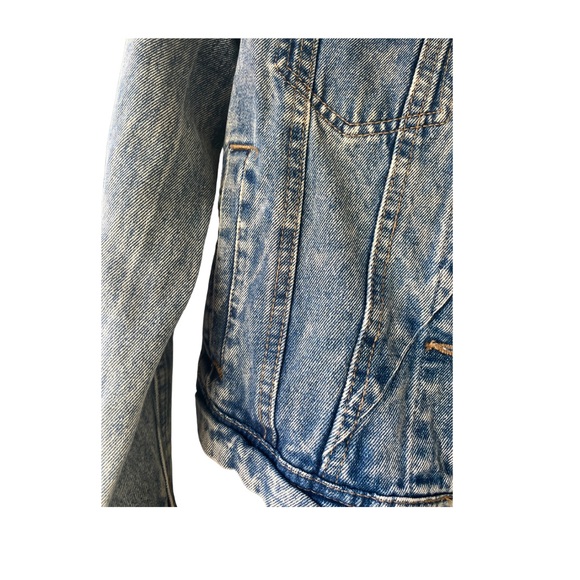 Caution To The Wind Light Blue Denim Jacket - Size M - Picture 4 of 7